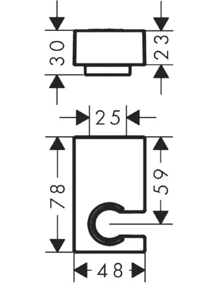 Hansgrohe Porter E držač tuša 28387000