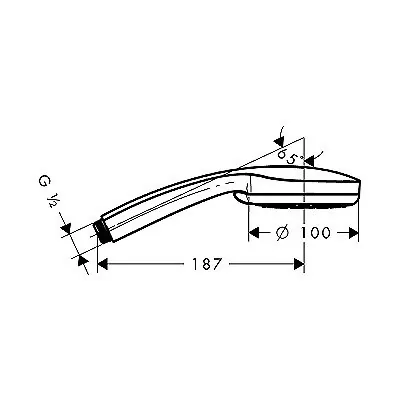Hansgrohe Croma 100 Vario tuš ručica 28535000