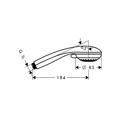 Hansgrohe Crometta 85 tuš ručica 3 vrste spreja 28563000