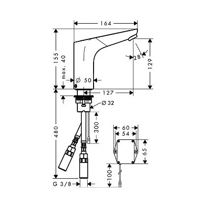 Hansgrohe Focus 130 senzorska slavina za umivaonik sa mešačem 6v 31171000