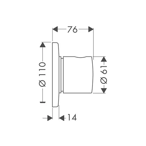 Hansgrohe trio/quattro diverter 31634000