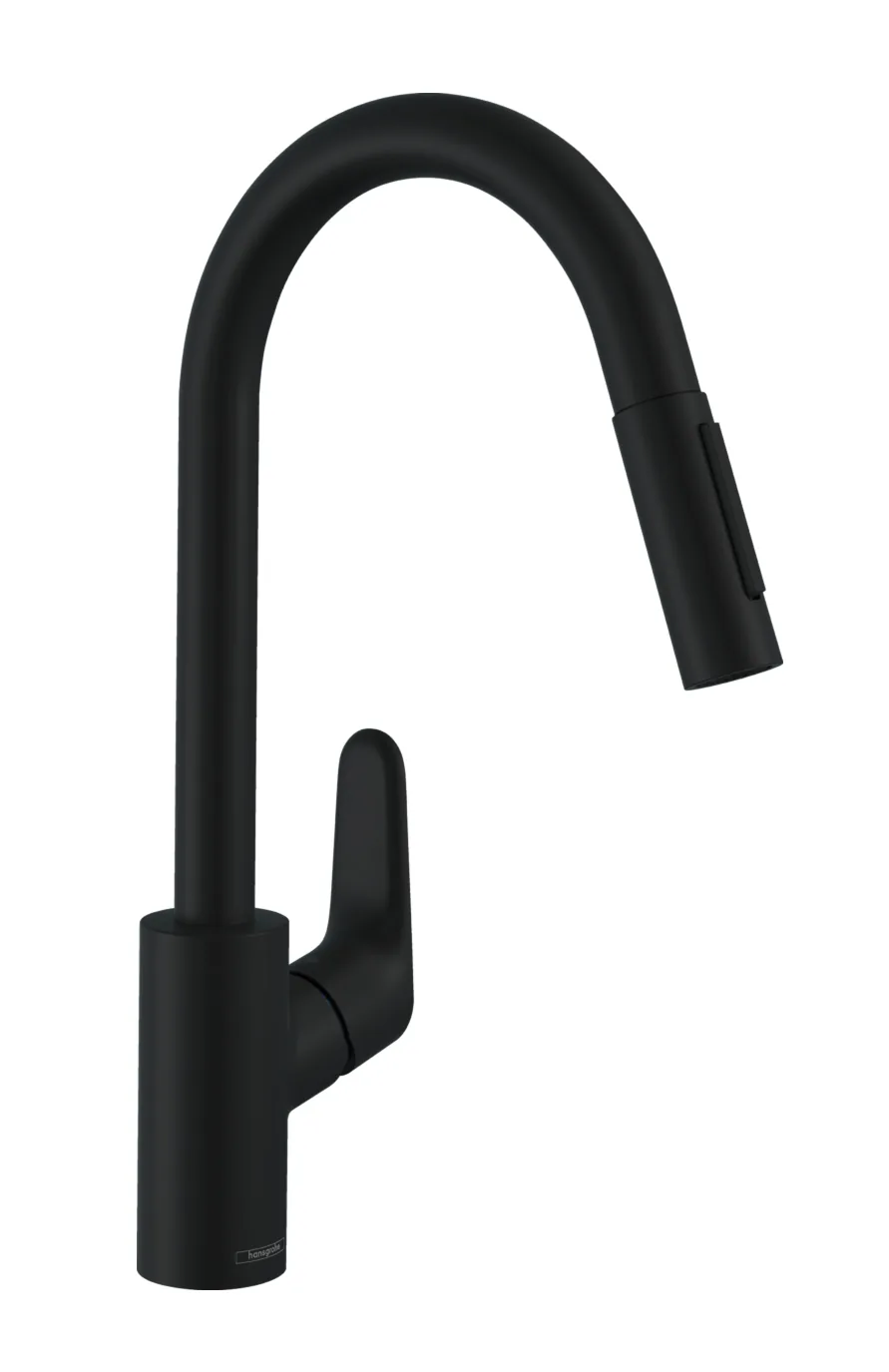 Hansgrohe Focus M41 slavina za sudoperu 240 sa izvlačnim tušem 2 mlaza matt black 31815670