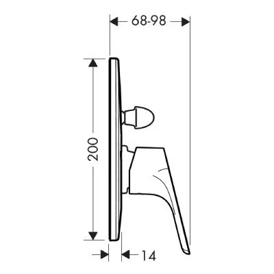 Hansgrohe mešač sa prebacivačem Focus E2 31947000