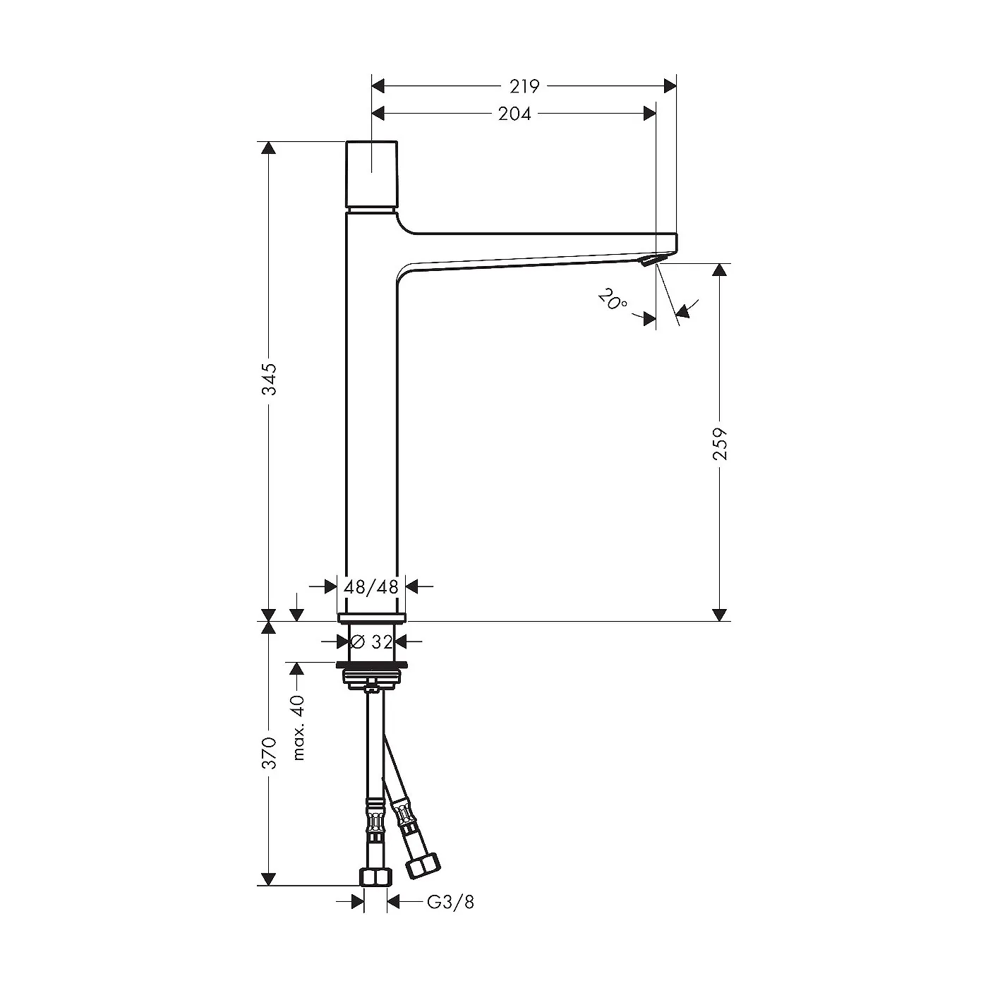 Hansgrohe Metropol select 260 slavina za umivaonik 32572000