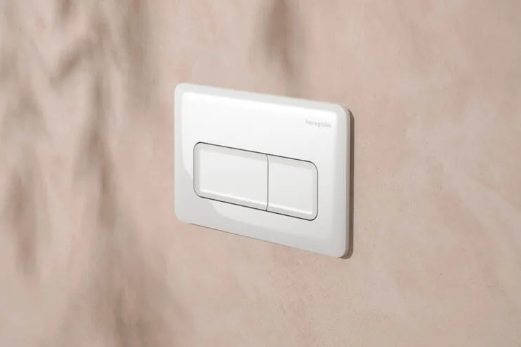 Hansgrohe iFrame tipka za aktiviranje Original Q dvokoličinsko ispiranje Bela 66001450