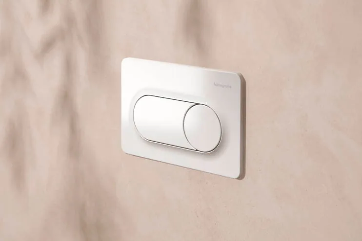 Hansgrohe iFrame tipka za aktiviranje Original S dvokoličinsko ispiranje Bela 66002450