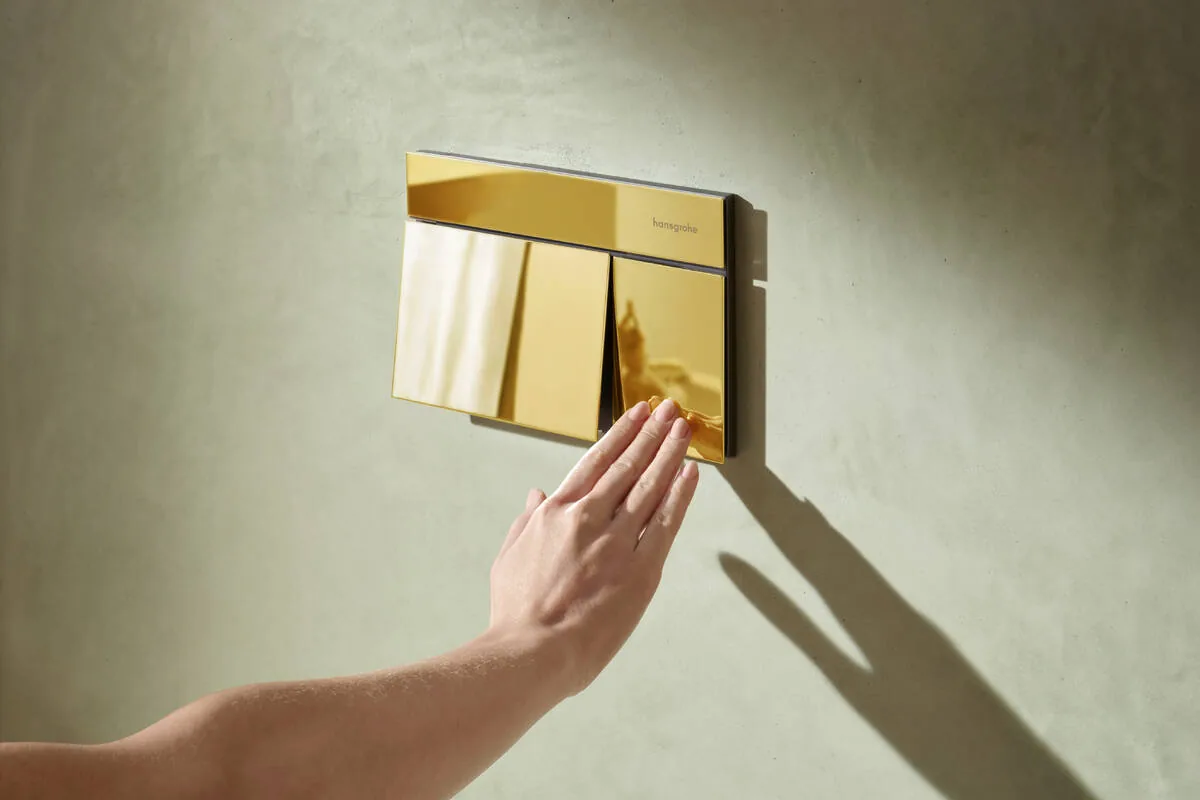 Hansgrohe iFrame tipka za aktiviranje Element E dvokoličinsko ispiranje Zlatna 66003990