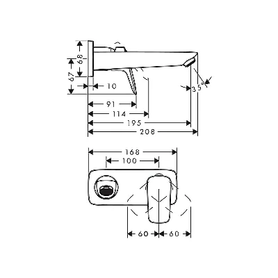 Hansgrohe Logis zidna slavina za umivaonik 71220000