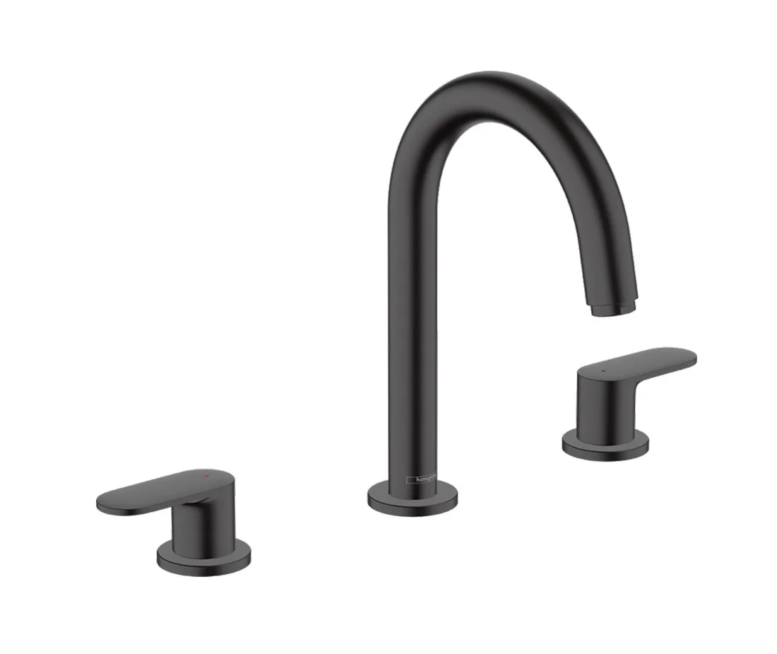 Hansgrohe Vernis Blend ugradna slavina za umivaonik na 3 rupe sa podsklopom matt black 71553670