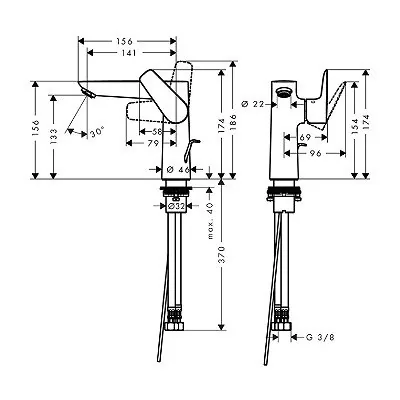 Hansgrohe Talis E 150 za umivaonik 71754000