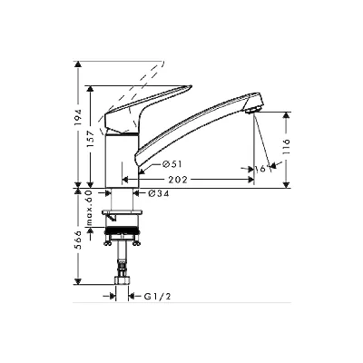 Hansgrohe Logis M31 slavina za sudoperu 120 71830000