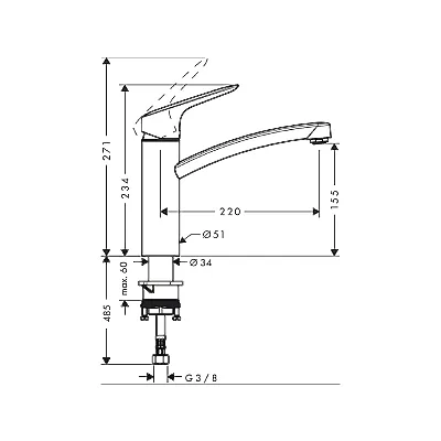 Hansgrohe Logis M31 slavina za sudoperu 160 7183200