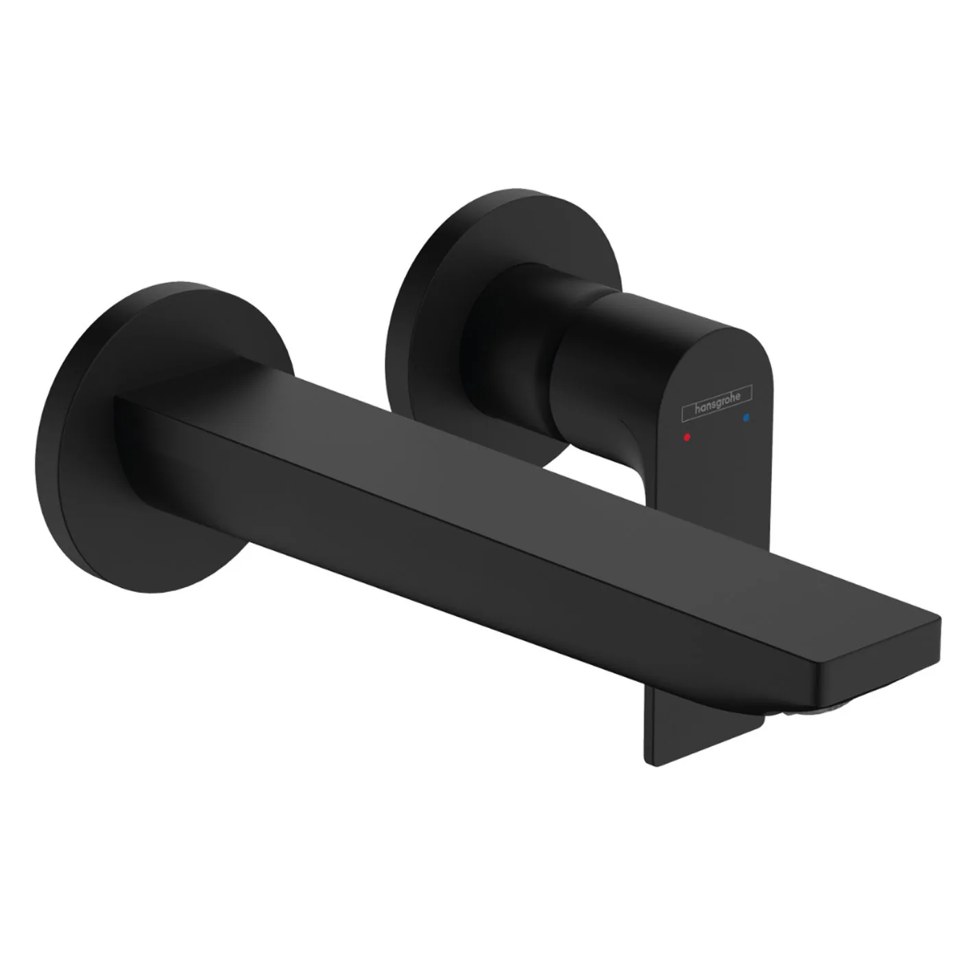 Hansgrohe Rebris E zidna slavina za umivaonik izliv 200 mm matt black 72568670