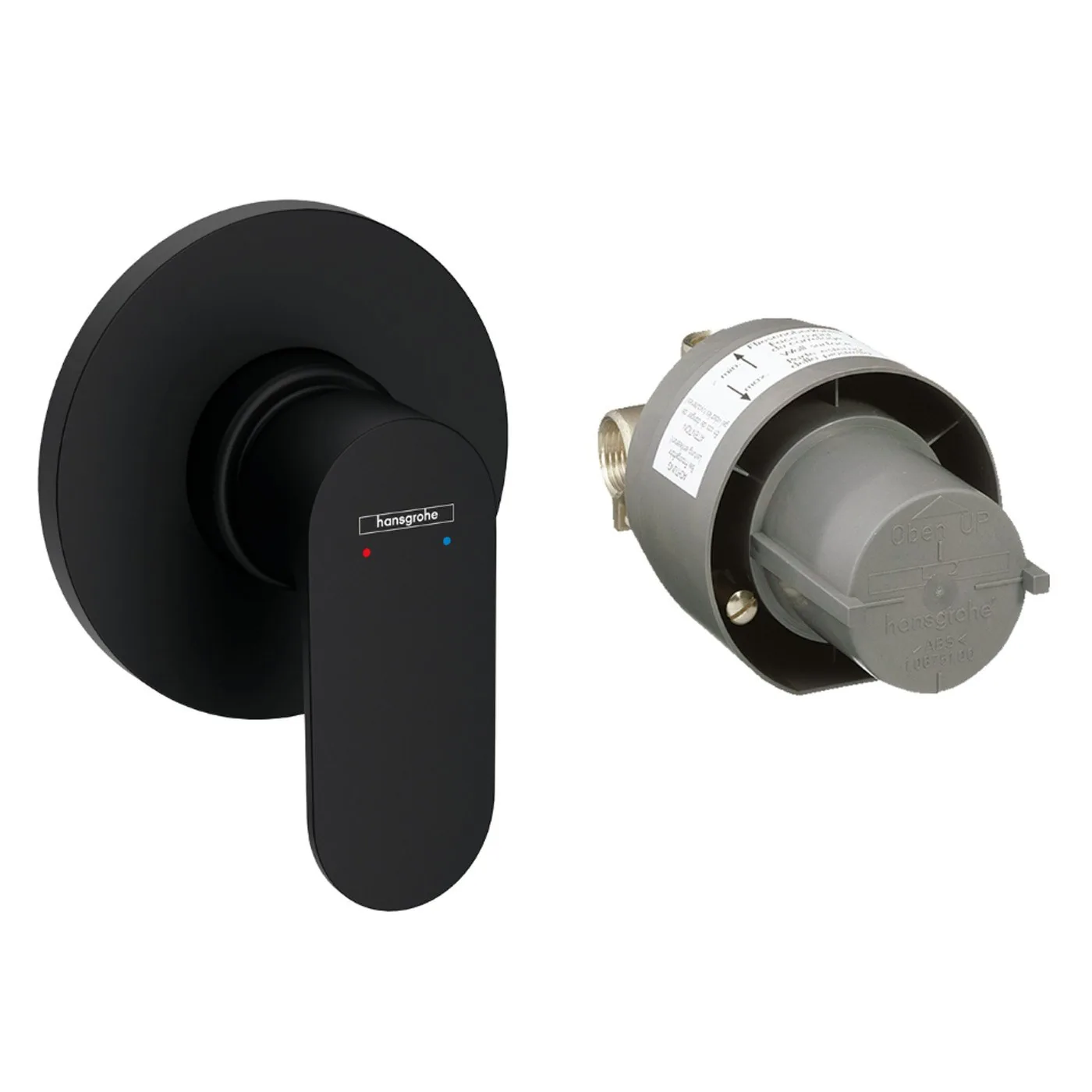 Hansgrohe Rebris S mešač bez prebacivača set sa ugradnim telom mala maska matt black 72648670