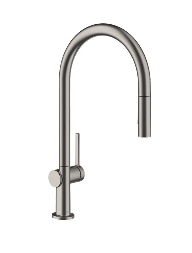 Hansgrohe Talis M54 slavina za sudoperu 210 sa izvlačnim tušem 2 jet brushed black chrome 72800340
