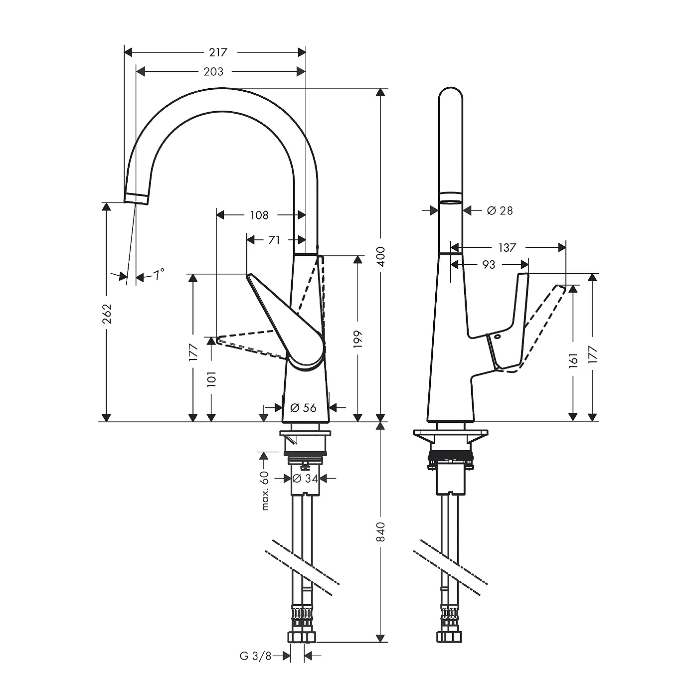 Hansgrohe Talis M51 slavina za sudoperu 260 72810000