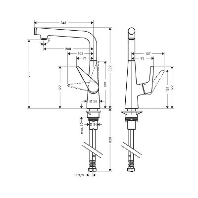 Hansgrohe Talis Select M51 slavina za sudoperu 300 72820000