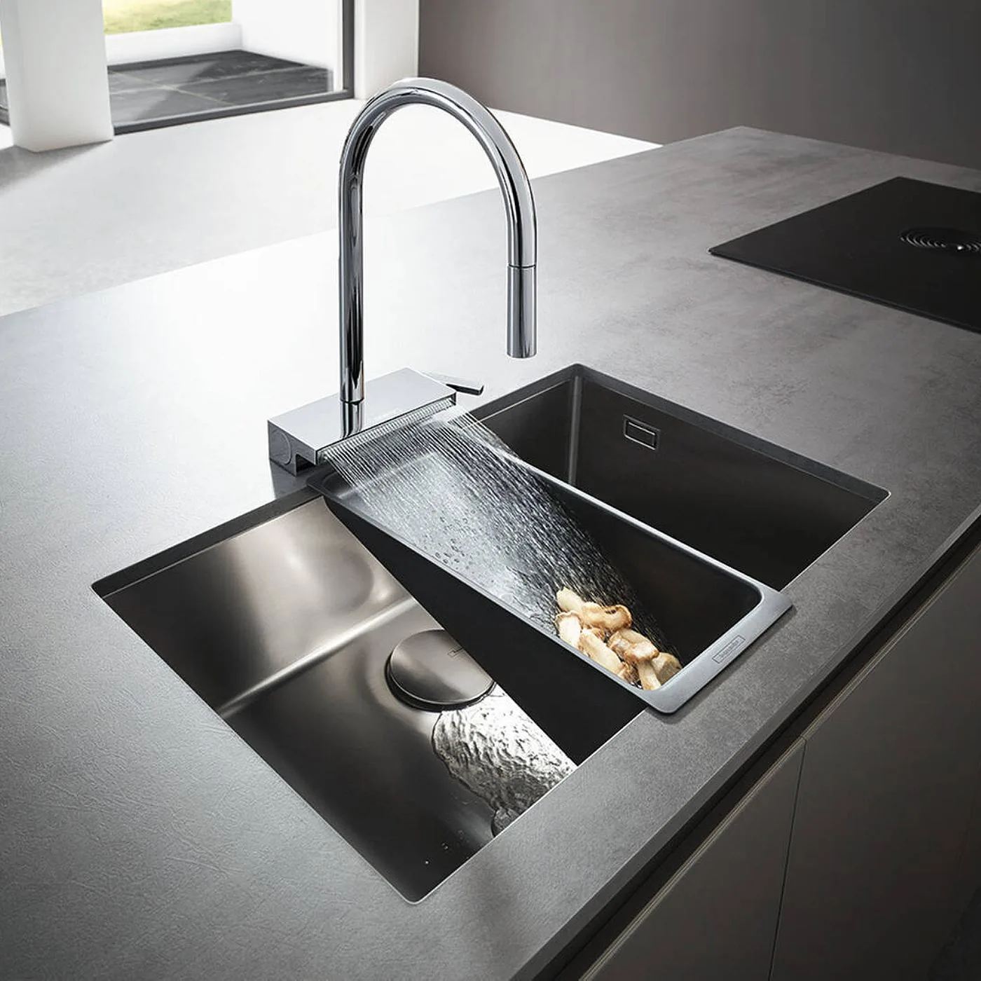 Hansgrohe Aquno Select M81 za sudoperu 170 sa izvlačnim tušem 3 mlaza, sBox 73831000