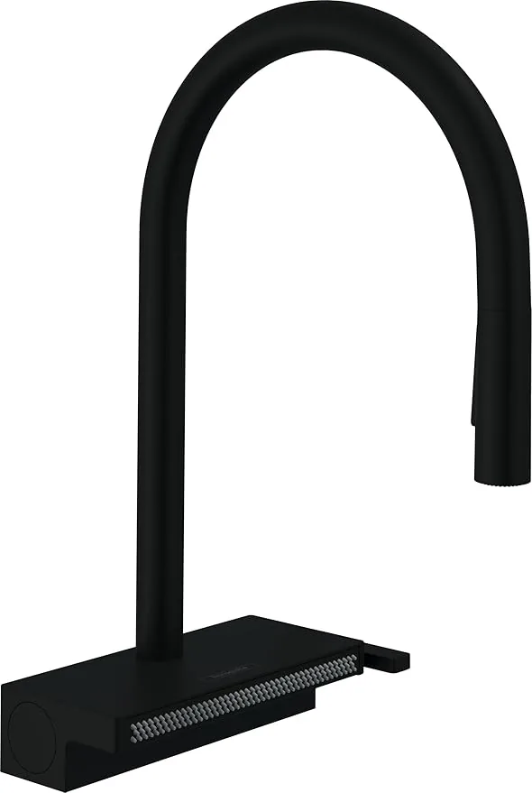 Hansgrohe Aquno Select M81 slavina za sudoperu 170 sa izvlačnim tušem 3 mlaza matt black 73837670