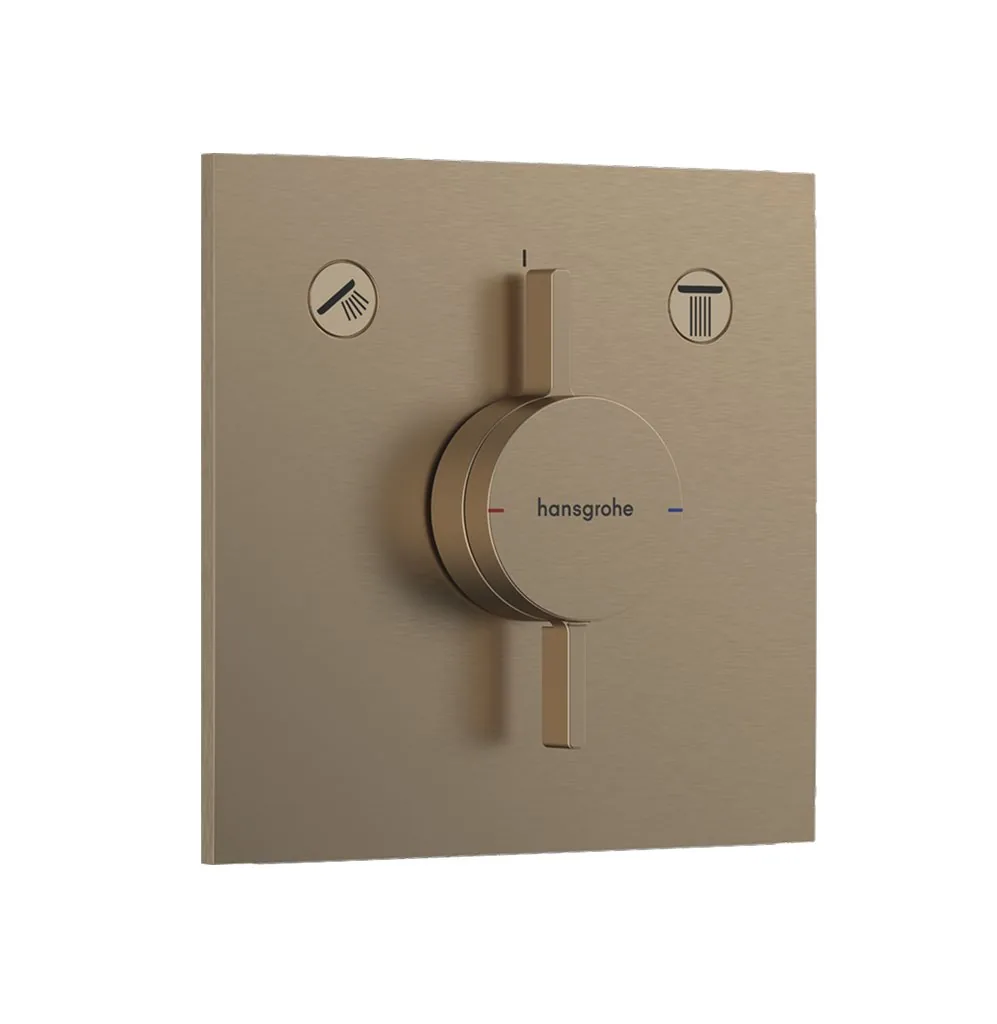 Hansgrohe Duoturn E mešač sa prebacivačem i kontrolom protoka 2 funkcije brushed bronze 75417140