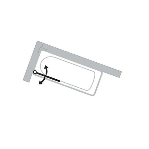 Huppe Design Paravan Za Kadu 75 Prozirno Antiplak H=1.5 21H0569999877500