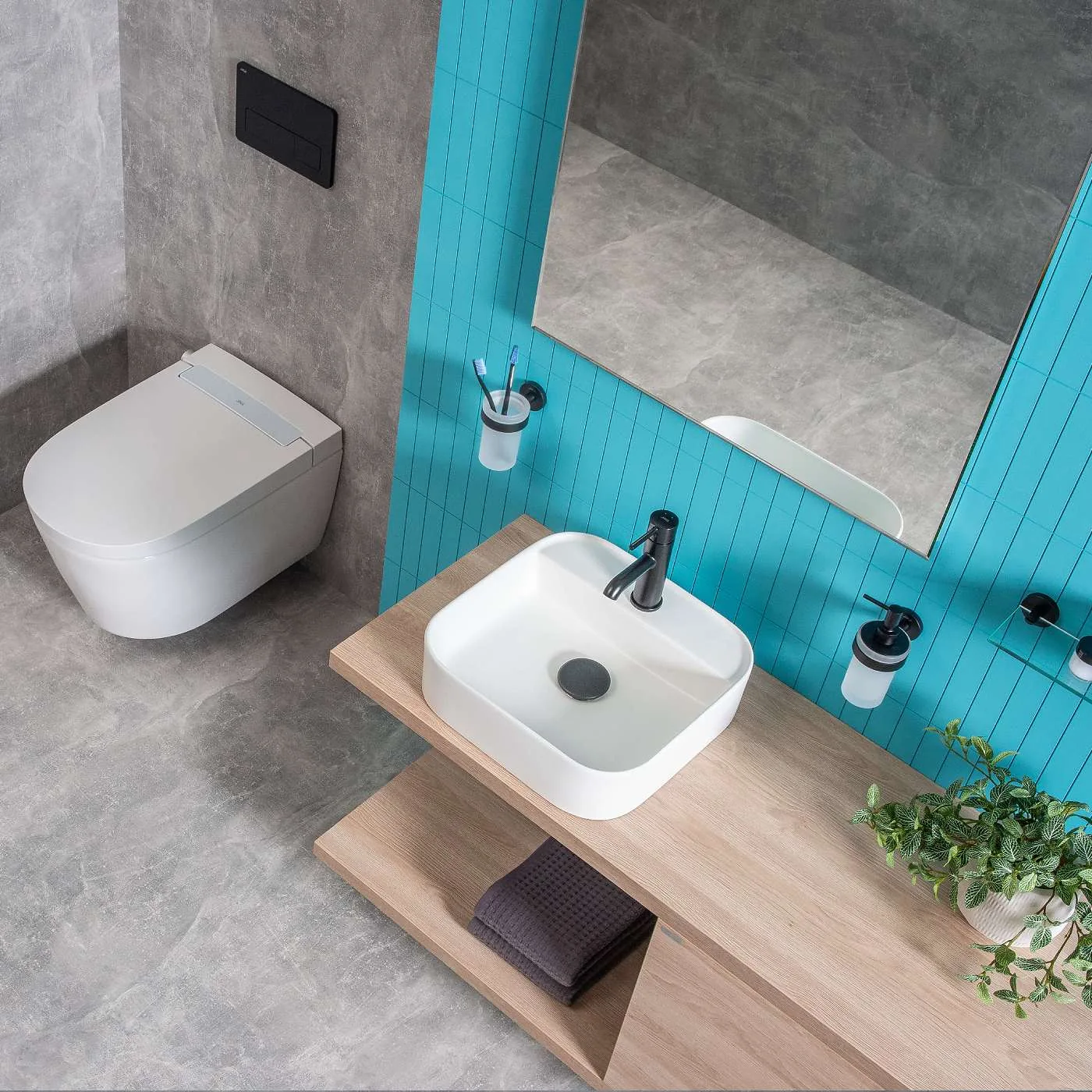 Jika Astra nadgradni lavabo 40x40cm 8.1836.1.000.111.1