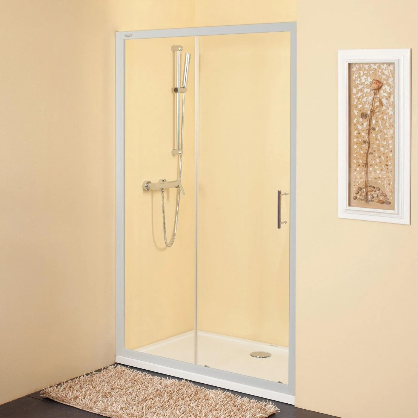 Tuš vrata Kolpa San SQ Line 120 Chrome samostojeća dvodelna visine 1900mm 511660