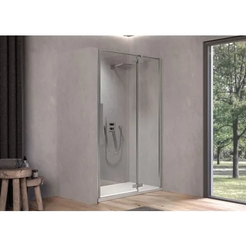 Tuš vrata Polaris samostojeća N120 - Desna SBR/1 Silver brill