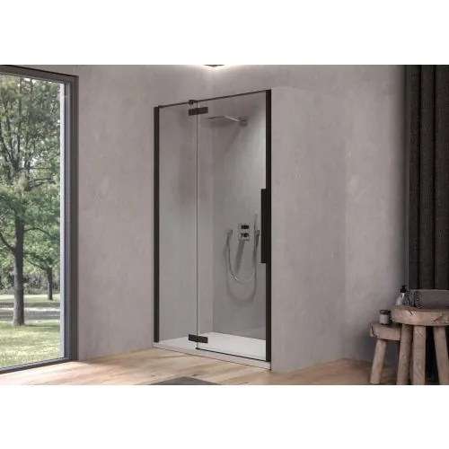 Tuš vrata Polaris samostojeća N140 - Leva B/1 Black