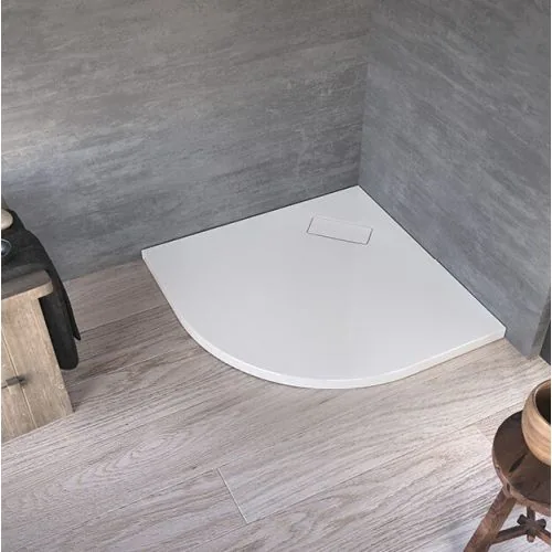 Tuš kada Kolpa San DROP 90x90 R550 polukružna ugradna na pod bez sifona