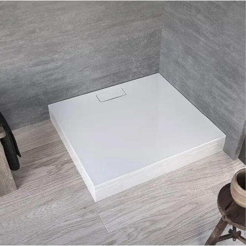 Tuš kada Kolpa San DROP 90X90/O sa oblogom bela, četvrtasta
