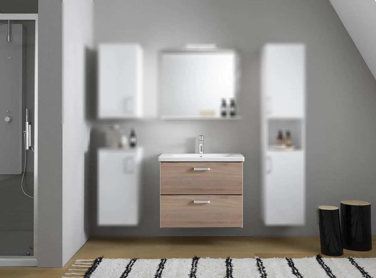 Kolpa san ormarić sa umivaonikom EVELIN OUE 80 II/2 GRAY/OAK