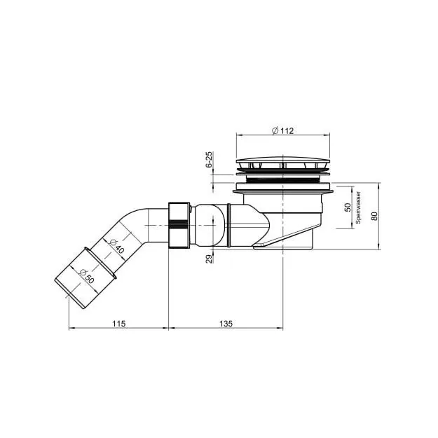 Laufen sifon za Pro Marbond tuš kade fi 90 2.9512.7.000.000.1