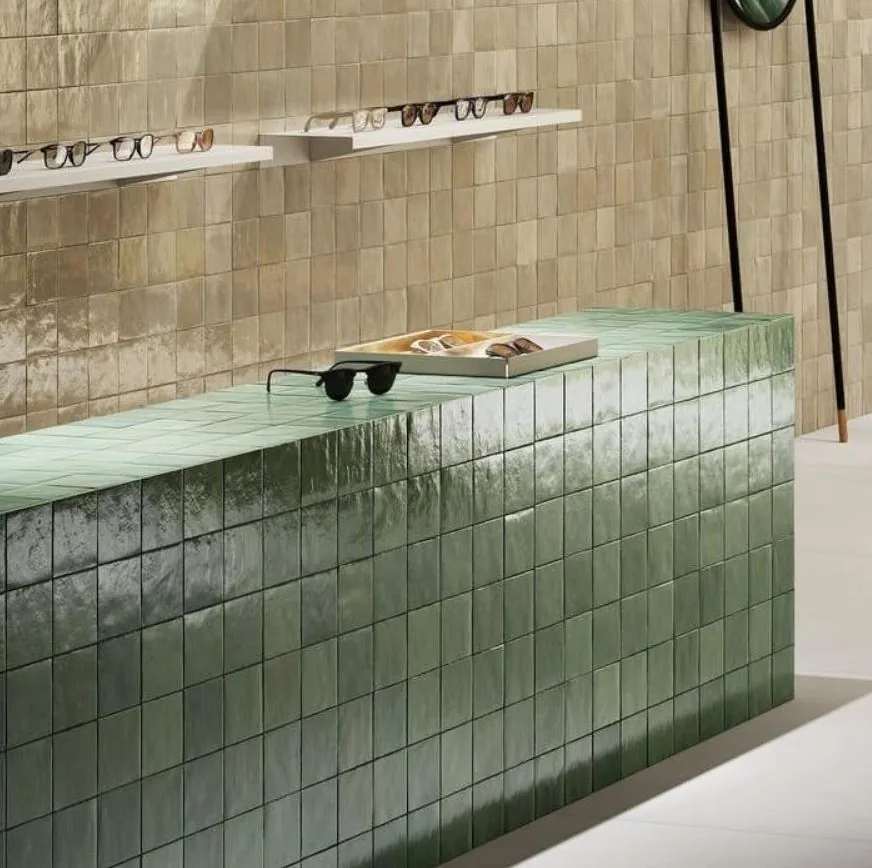 Crogiolo Zellige 10X10 Turchese Lux M5P4