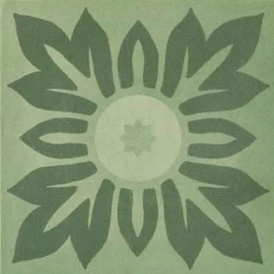 D_Segni Blend Decoro Mix Verde 20X20 M608