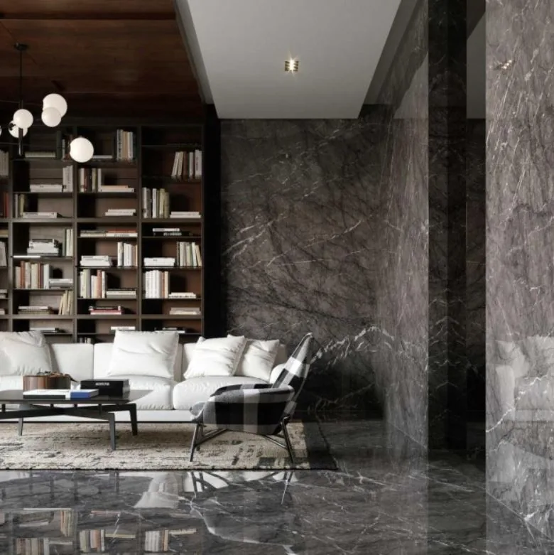Grande Marble Look 162x324 12mm Grande Marble Look Grigio Carnico satin M7GK