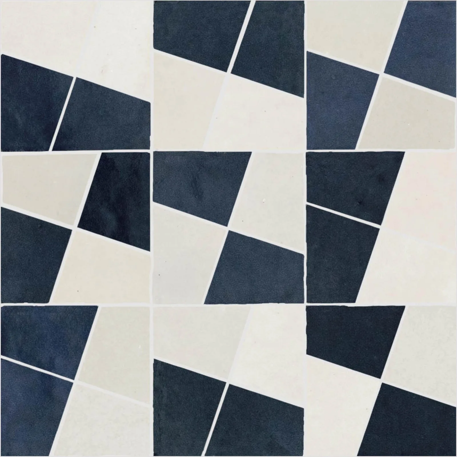 Crogiolo Zellige 30X30 Gesso + China Mosaico Lux M8WG