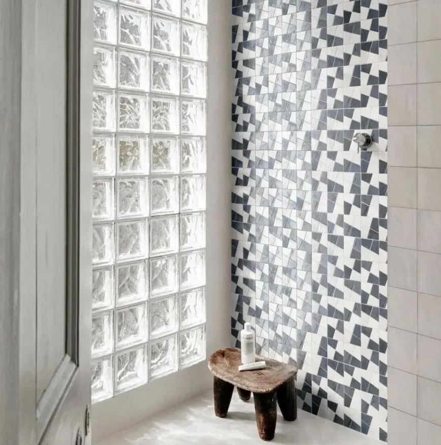 Crogiolo Zellige 30X30 Gesso + China Mosaico Lux M8WG