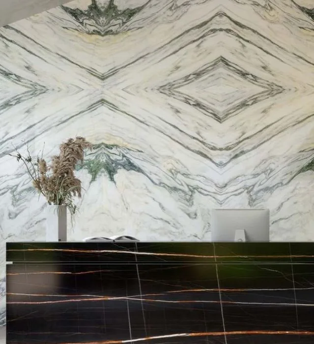Grande Marble Look 160x320 Bianco Arni bookmatch "B" lux MAP2