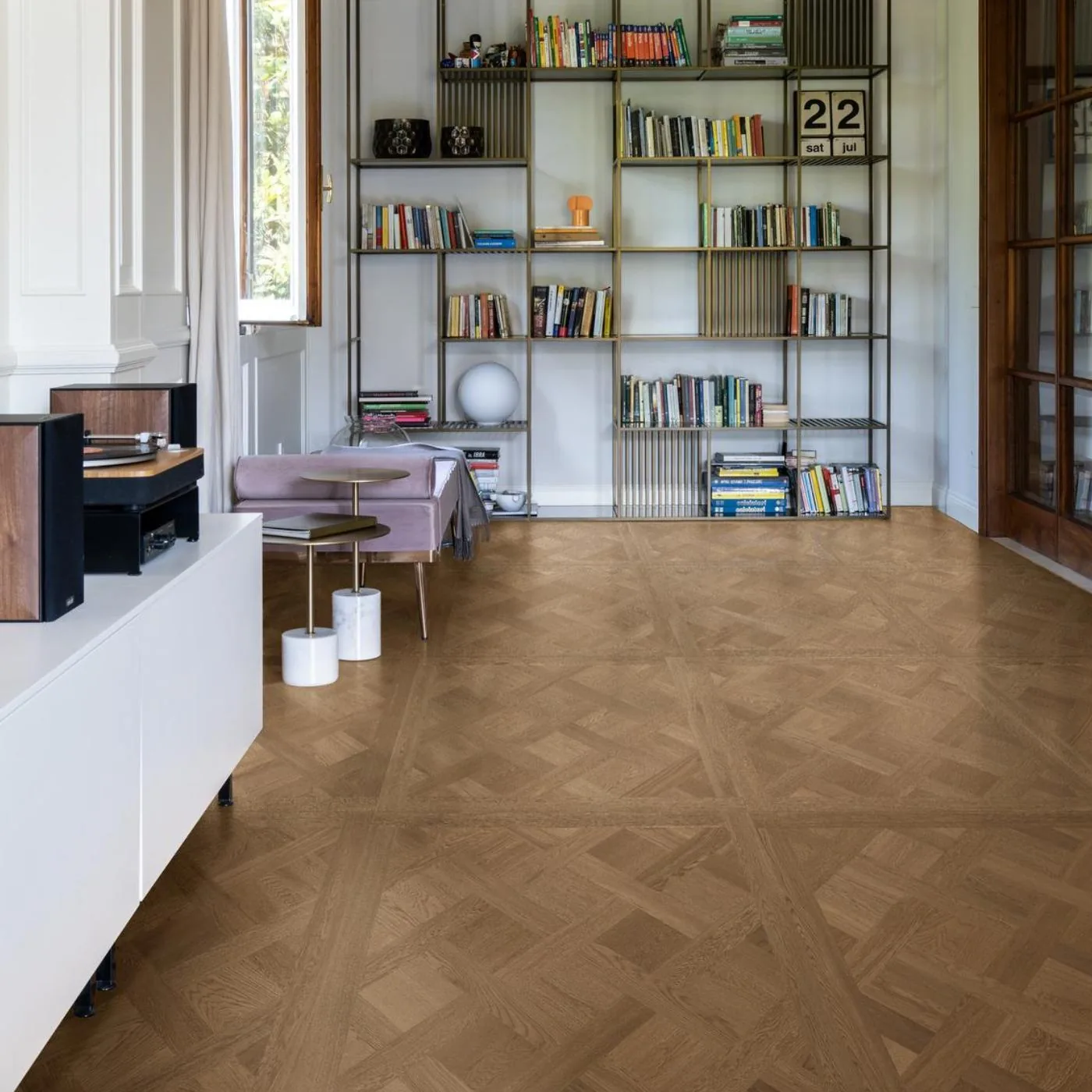 Intrecci Versailles Castagna 120X120 MEK4