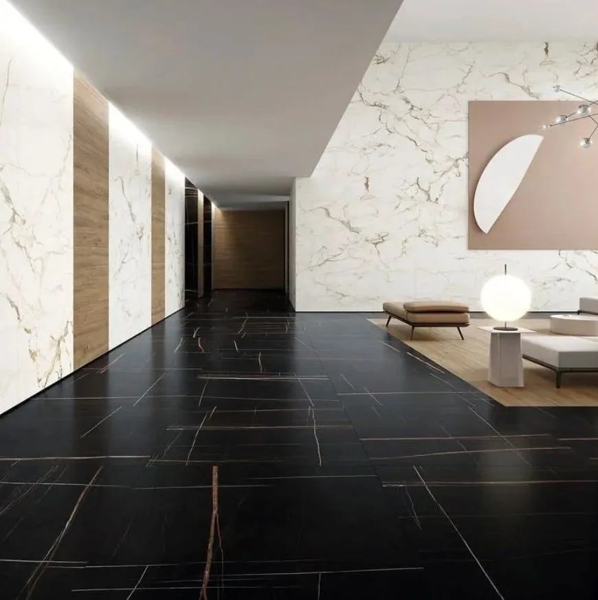 Grande Marble Look 120x120 Grande Marble Look Sahara Noir lux MEN4