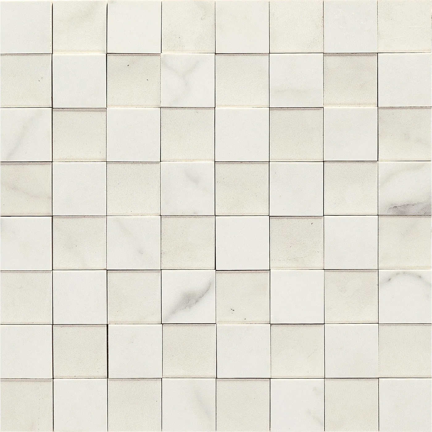 Allmarble 30X30 Allmarble Altissimo Mosaico 3D MMPW