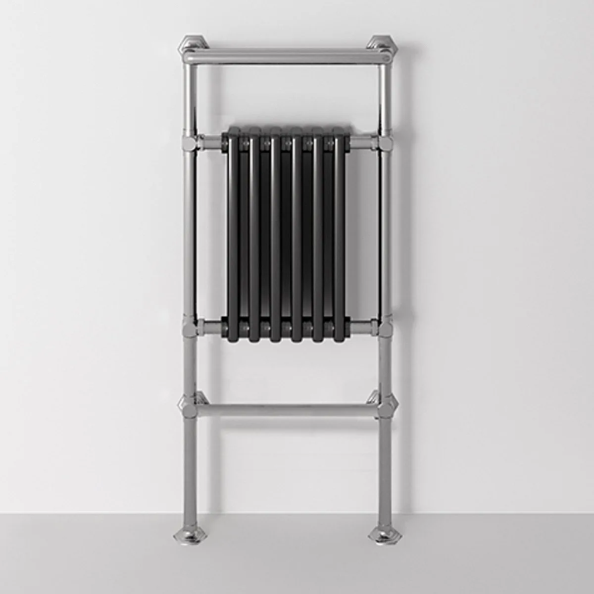 Park Avenue Warm.2 radijator stojeći 1185x545 hrom sa crnim središnjim delom