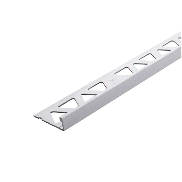 Progress aluminijumska lajsna za pločice 12,5mm mat hrom dužine 2,7m GBFLAS125