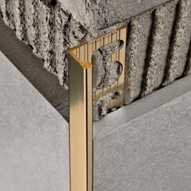 Progress aluminijumska lajsna za pločice 10mm zlatna dužine 2,7m PTBO10