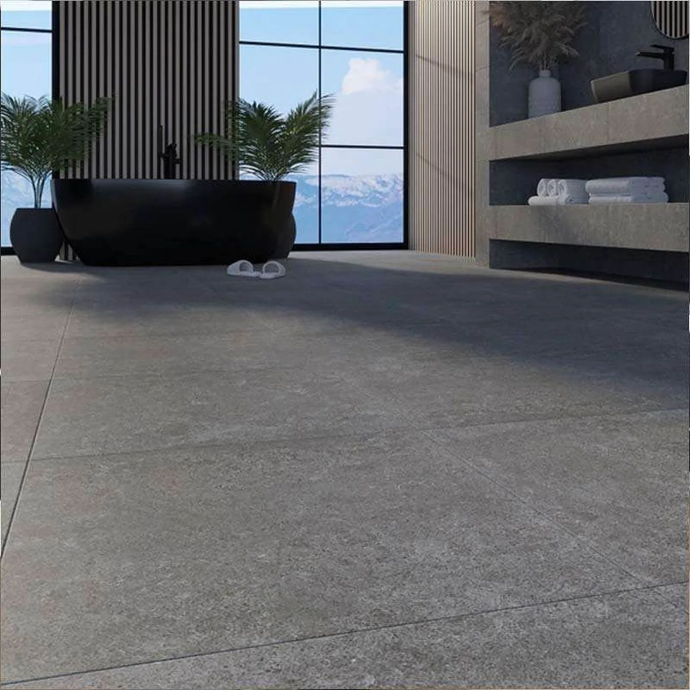Cortina Antracite R9 60X60